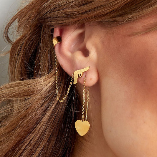 Gun Ear Cuff Earring