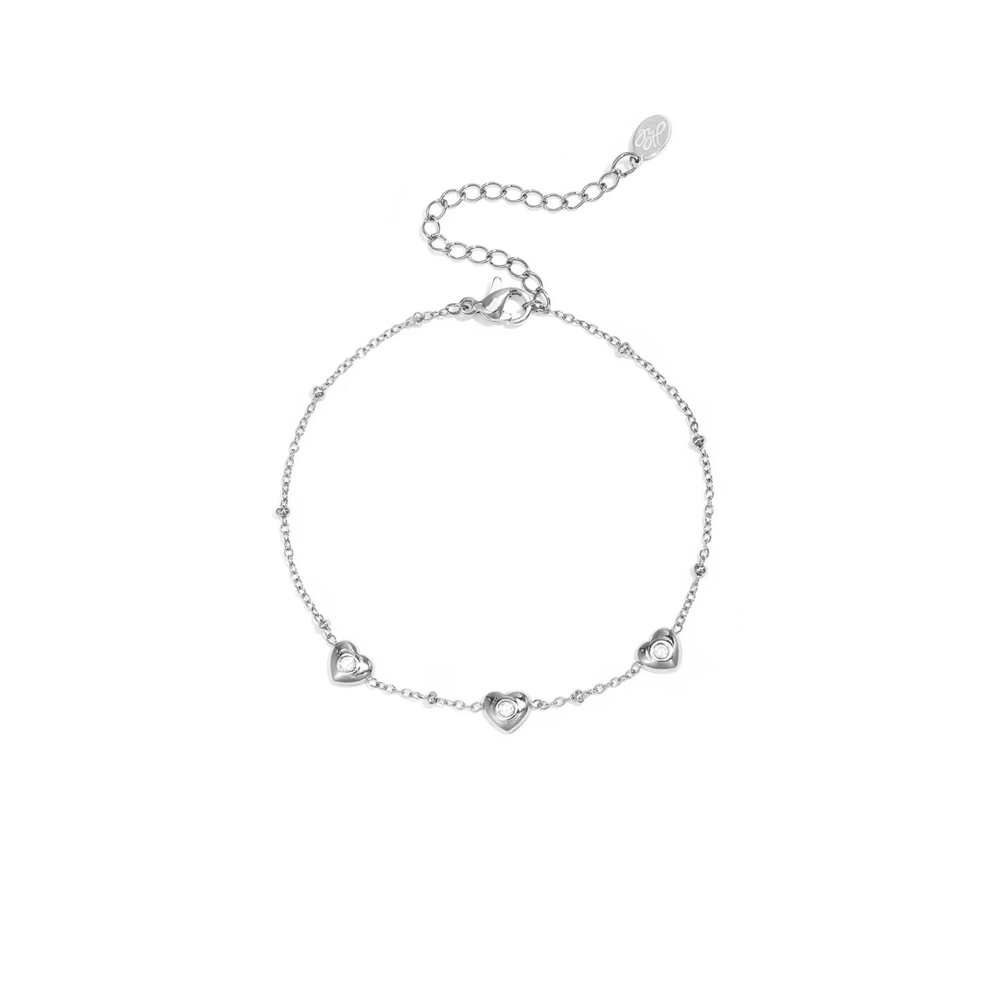 Heart Glow Armband Zilver