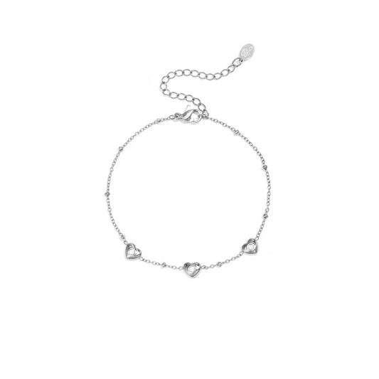 Heart Glow Armband Zilver