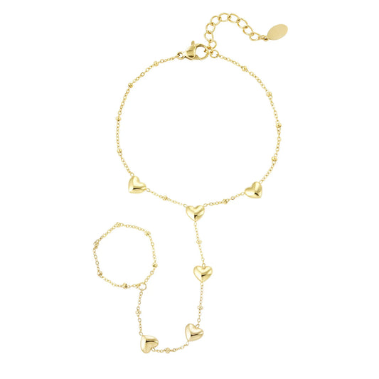 Heart Harmony Hand Chain