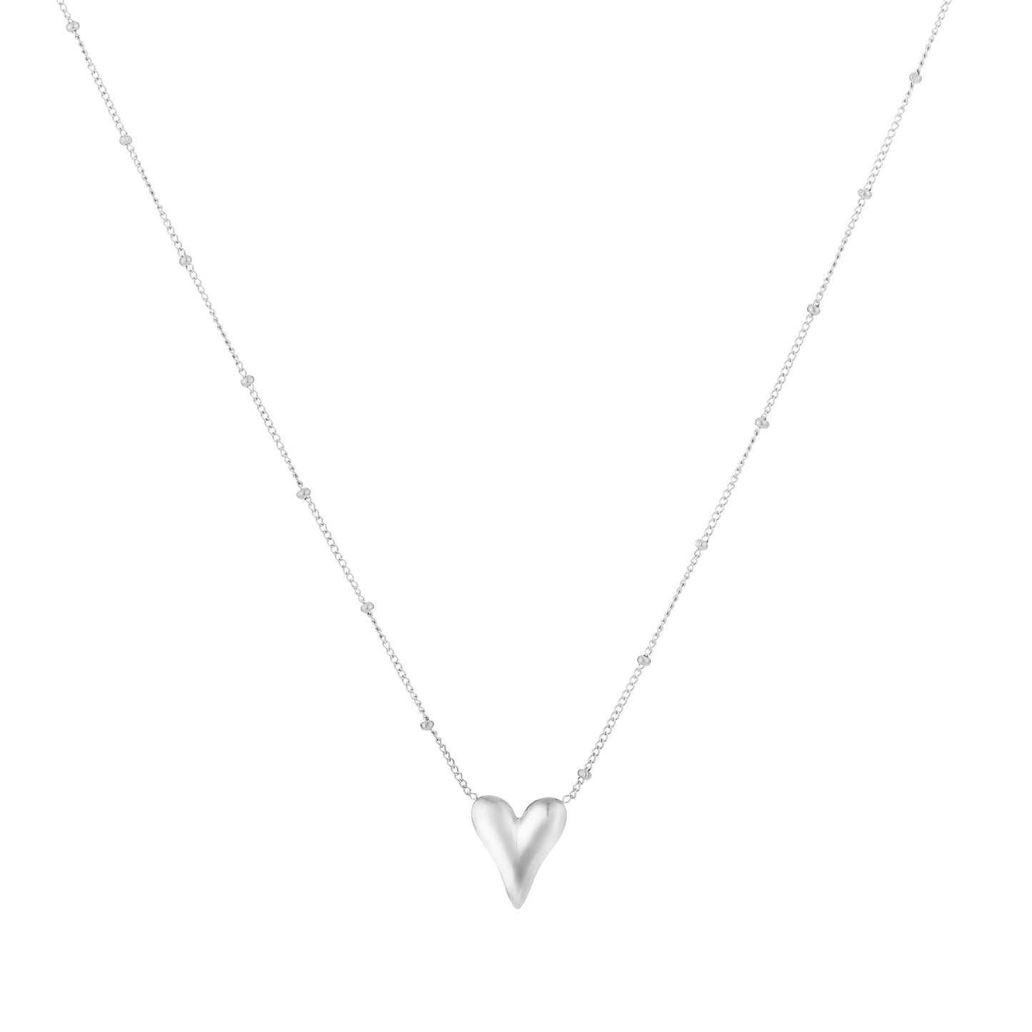 Heart Shaped Ketting Zilver