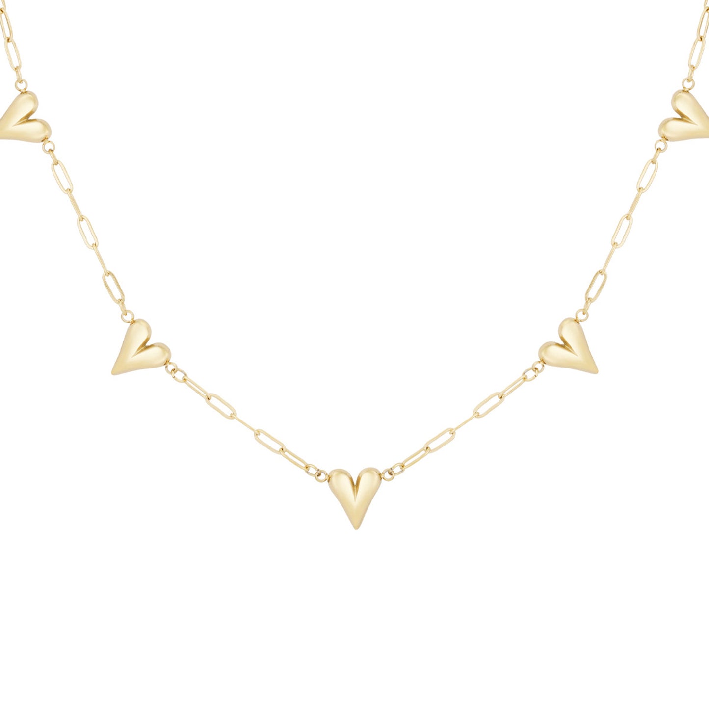 Heart to Heart Ketting Goud