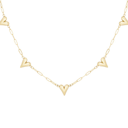 Heart to Heart Ketting Goud