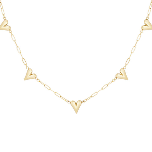 Heart to Heart Ketting Goud