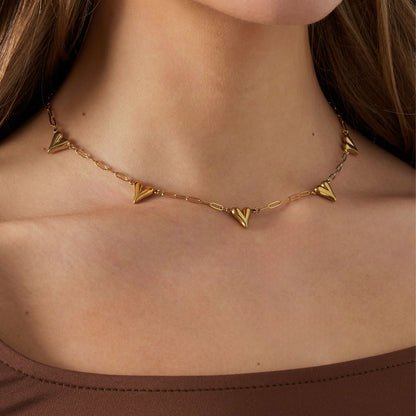 Heart to Heart Ketting Goud