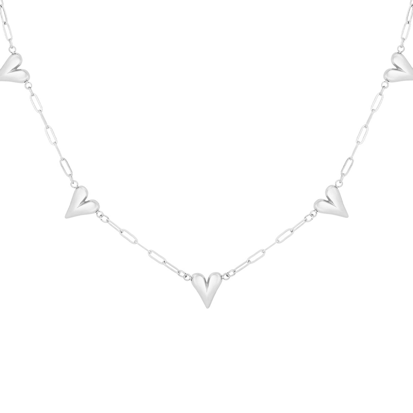 Heart to Heart Ketting Zilver