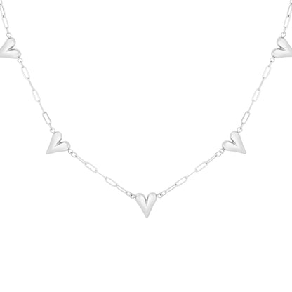Heart to Heart Ketting Zilver
