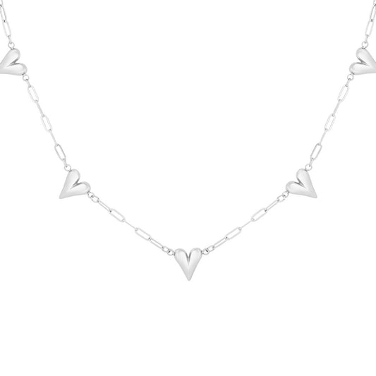 Heart to Heart Ketting Zilver