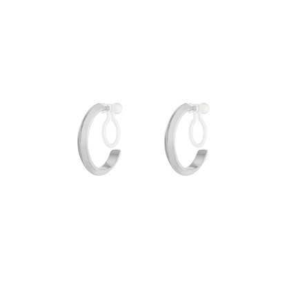 Hoop Clipoorbellen Small Zilver