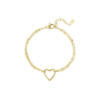 Layered Love Armband Goud