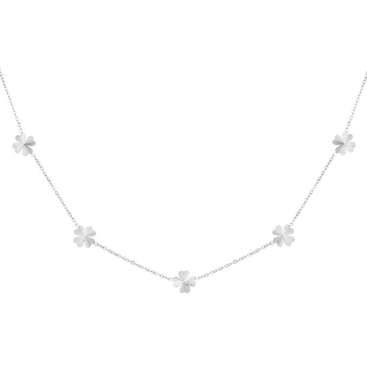 Leafy Luck Ketting Zilver