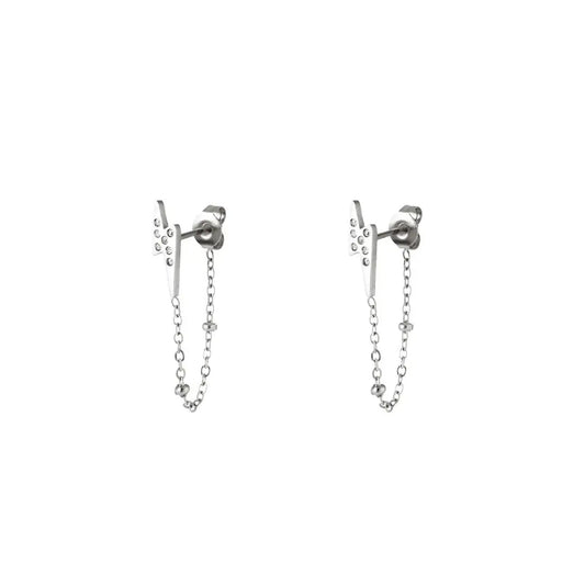 Lightning Oorbellen Zilver
