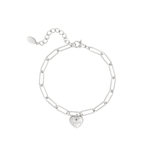 Linked with Love Armband Zilver