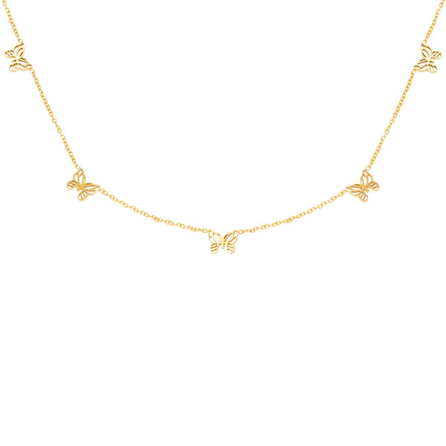 Little Butterflies Ketting Goud
