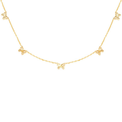Little Butterflies Ketting Goud
