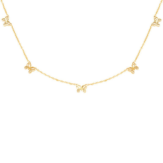 Little Butterflies Ketting Goud