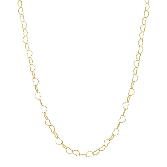Lovely Chain Hearts Ketting Goud