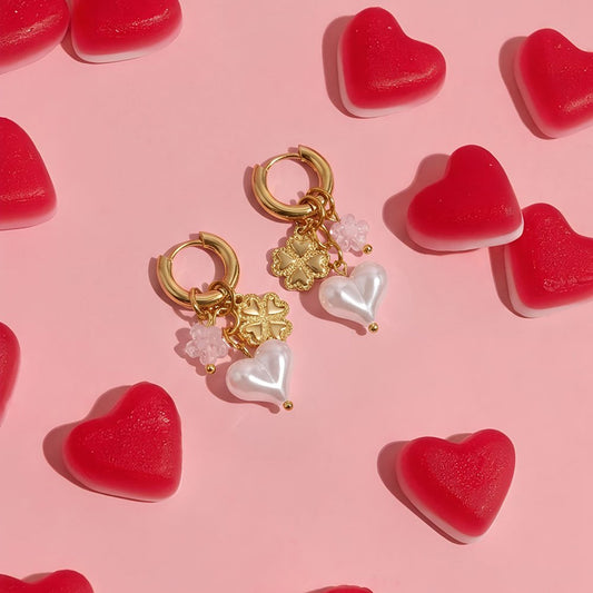 Lucky Muse Oorbellen Goud