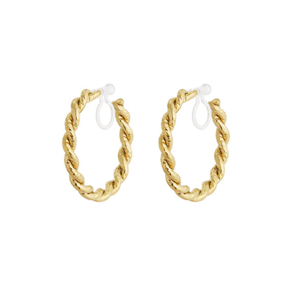 Luxe Hoops Clip Oorbellen Goud