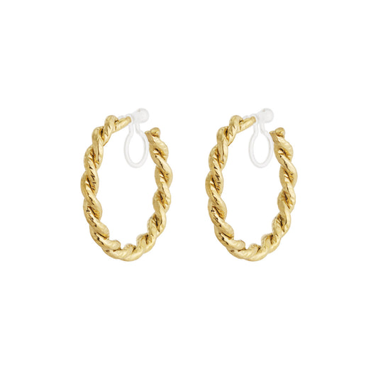 Luxe Hoops Clip Oorbellen Goud