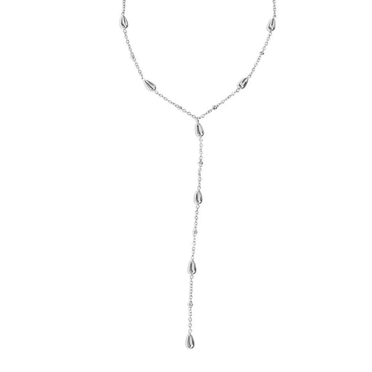 Luxe Y Ketting Zilver