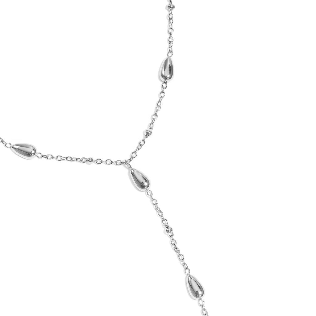 Luxe Y Ketting Zilver