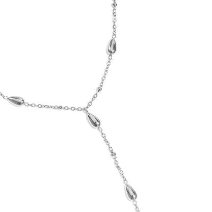 Luxe Y Ketting Zilver