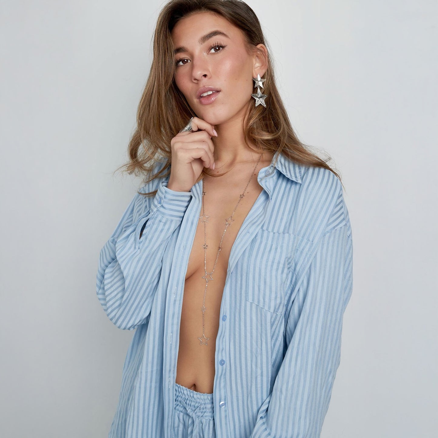 Midnight Sparkle Ketting Zilver