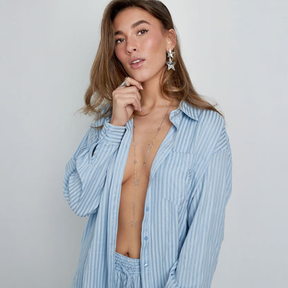 Midnight Sparkle Ketting Zilver