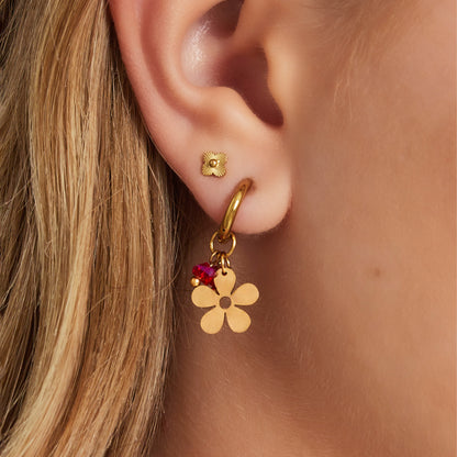 Mini Bloom Oorbellen Zilver