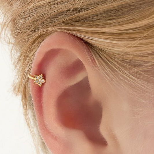 Nose & Ear Cuff Star Goud