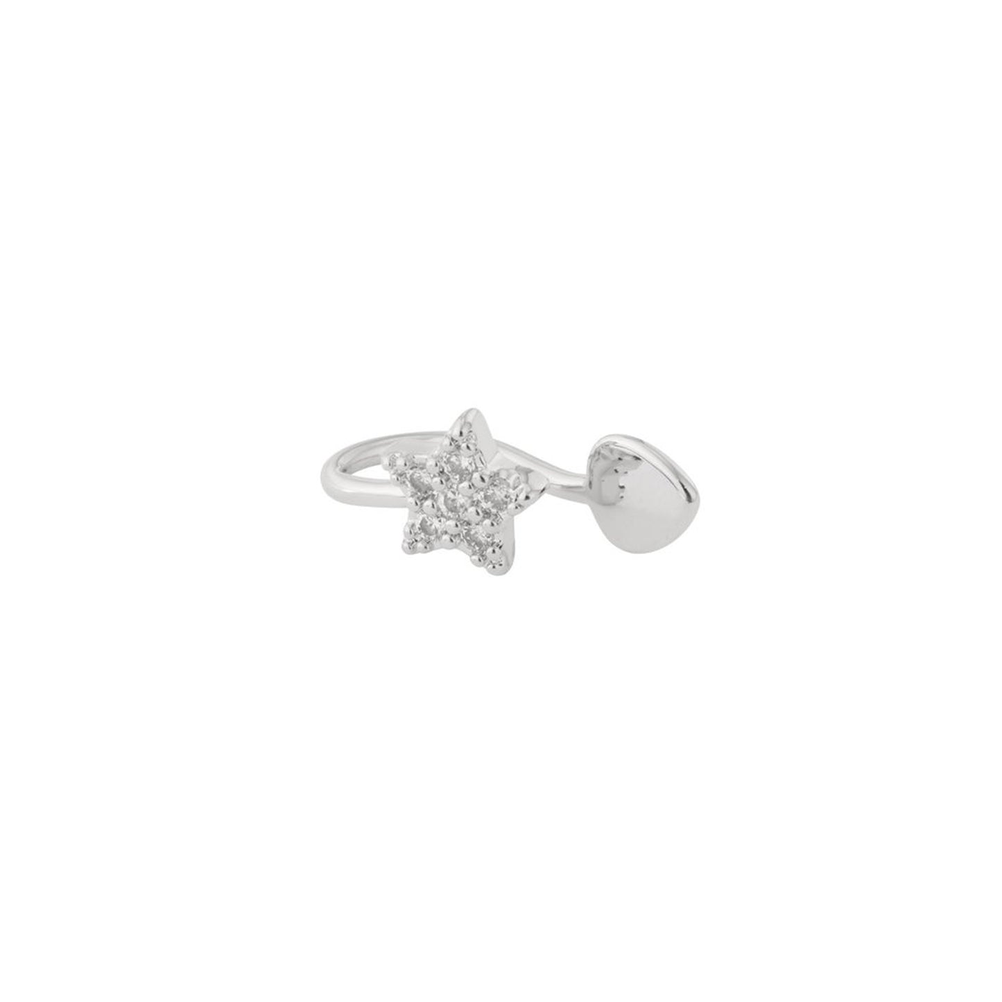 Nose & Ear Cuff Star Zilver