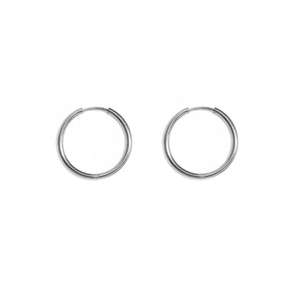 Nova Hoops Large Oorbellen Zilver