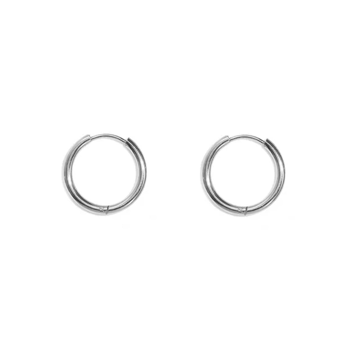 Nova Hoops Medium Oorbellen Zilver