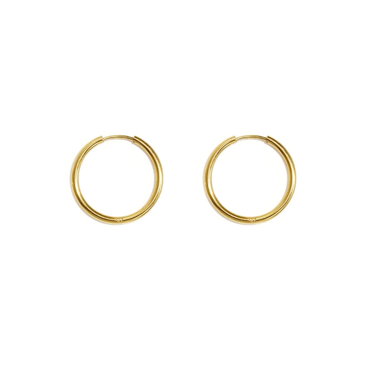 Nova Hoops Large Oorbellen Goud