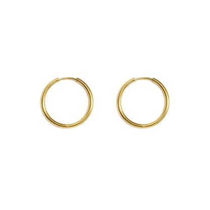 Nova Hoops Large Oorbellen Goud