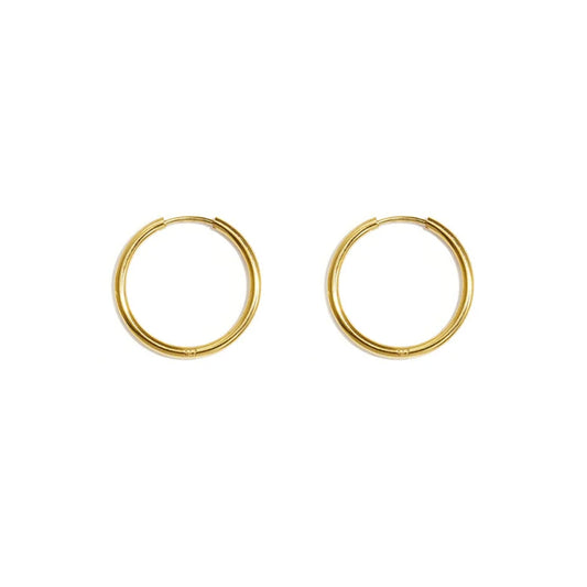 Nova Hoops Large Oorbellen Goud