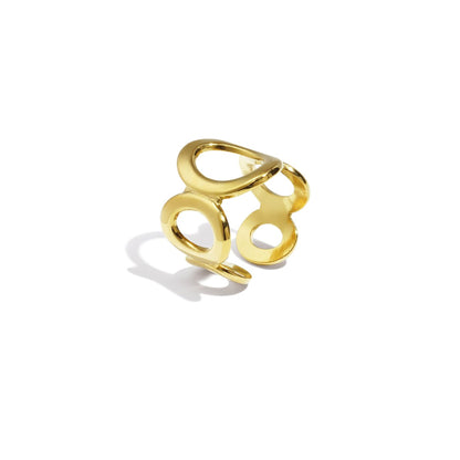 Open Circle Ring Goud
