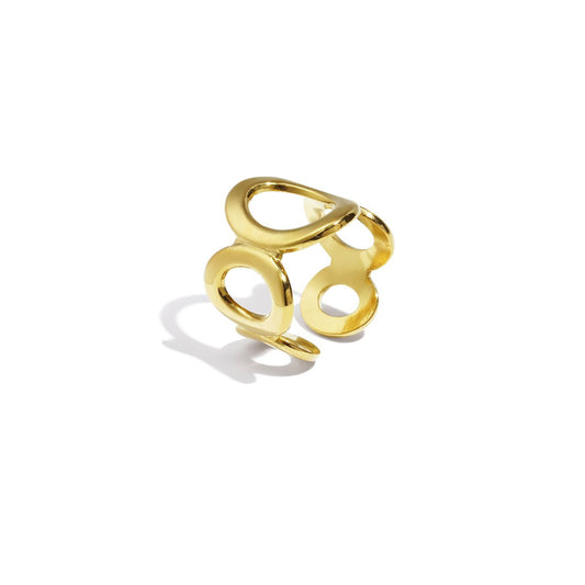 Open Circle Ring Goud