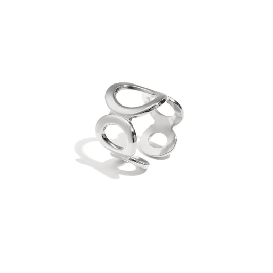 Open Circle Ring Zilver