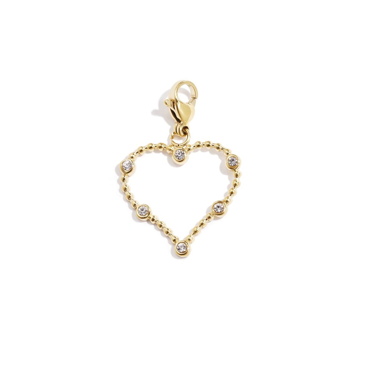 Open Heart Charm Goud