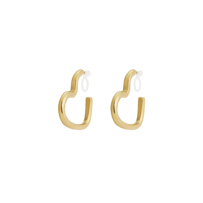 Open Heart Clipoorbellen Goud