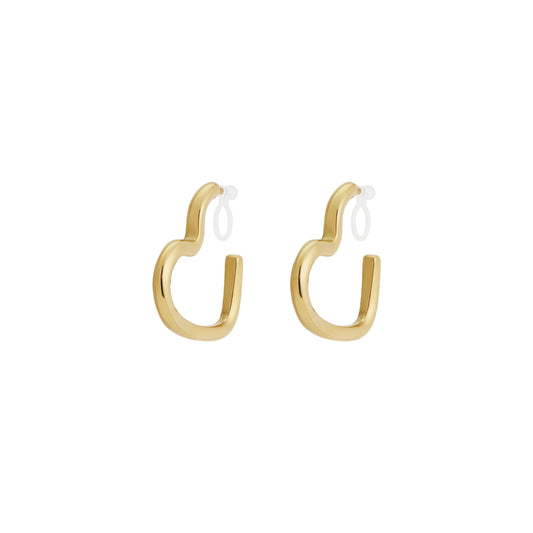 Open Heart Clipoorbellen Goud