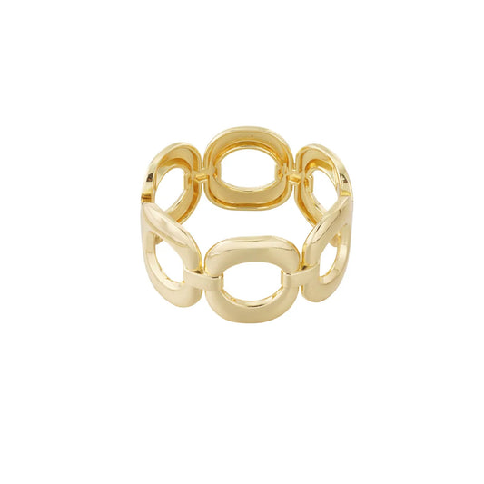 Open Oval Bangle Goud