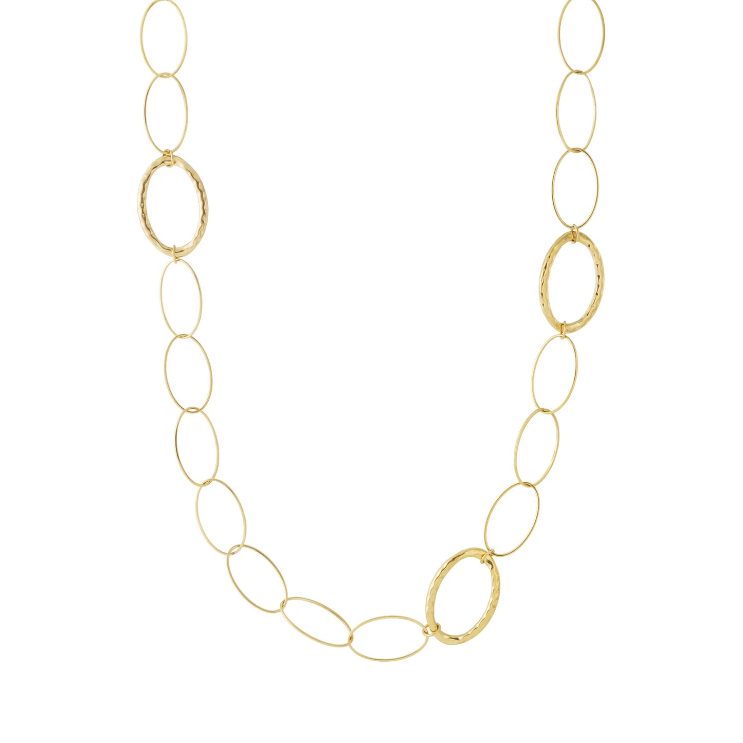 Oval link Ketting Goud