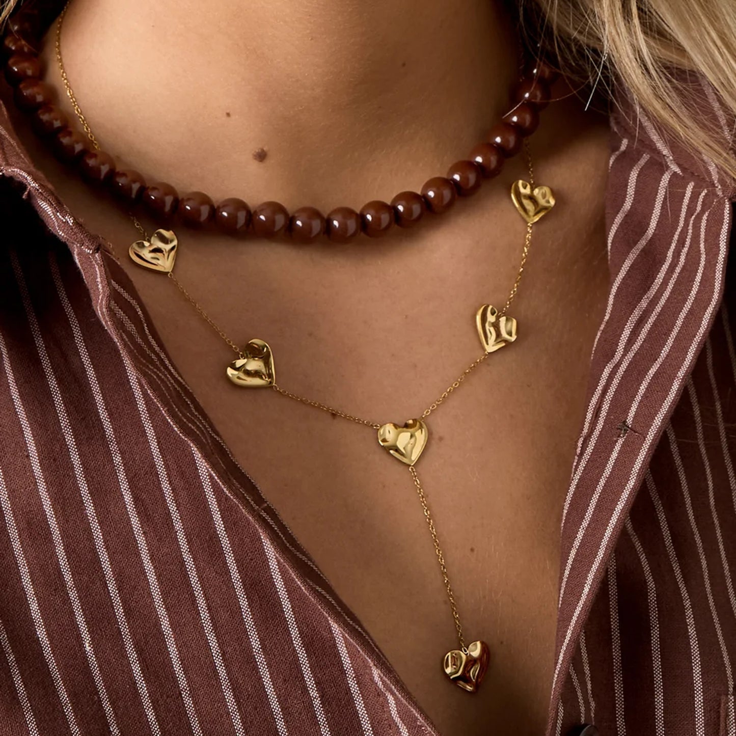 Shiny Heart Ketting Zilver