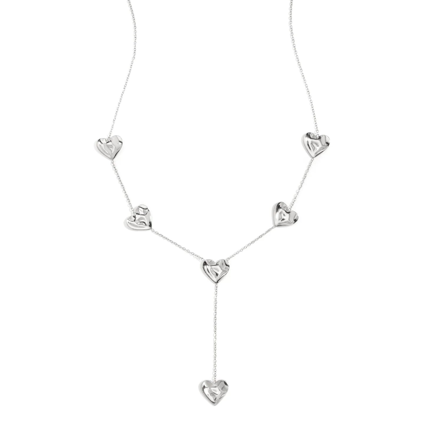 Shiny Heart Ketting Zilver