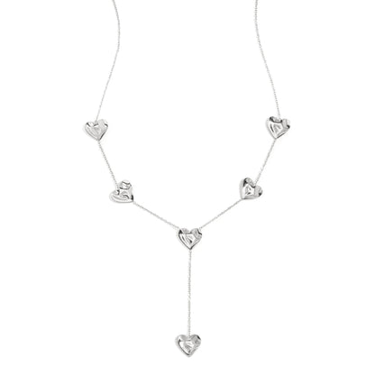 Shiny Heart Ketting Zilver