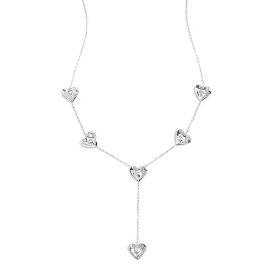 Shiny Heart Ketting Zilver