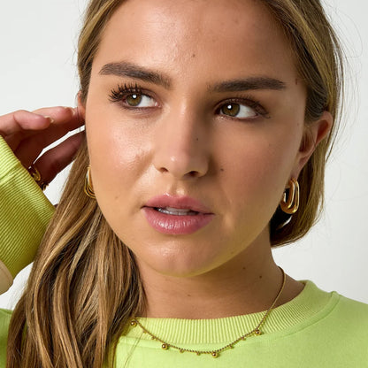 Silk Loop Oorbellen Goud